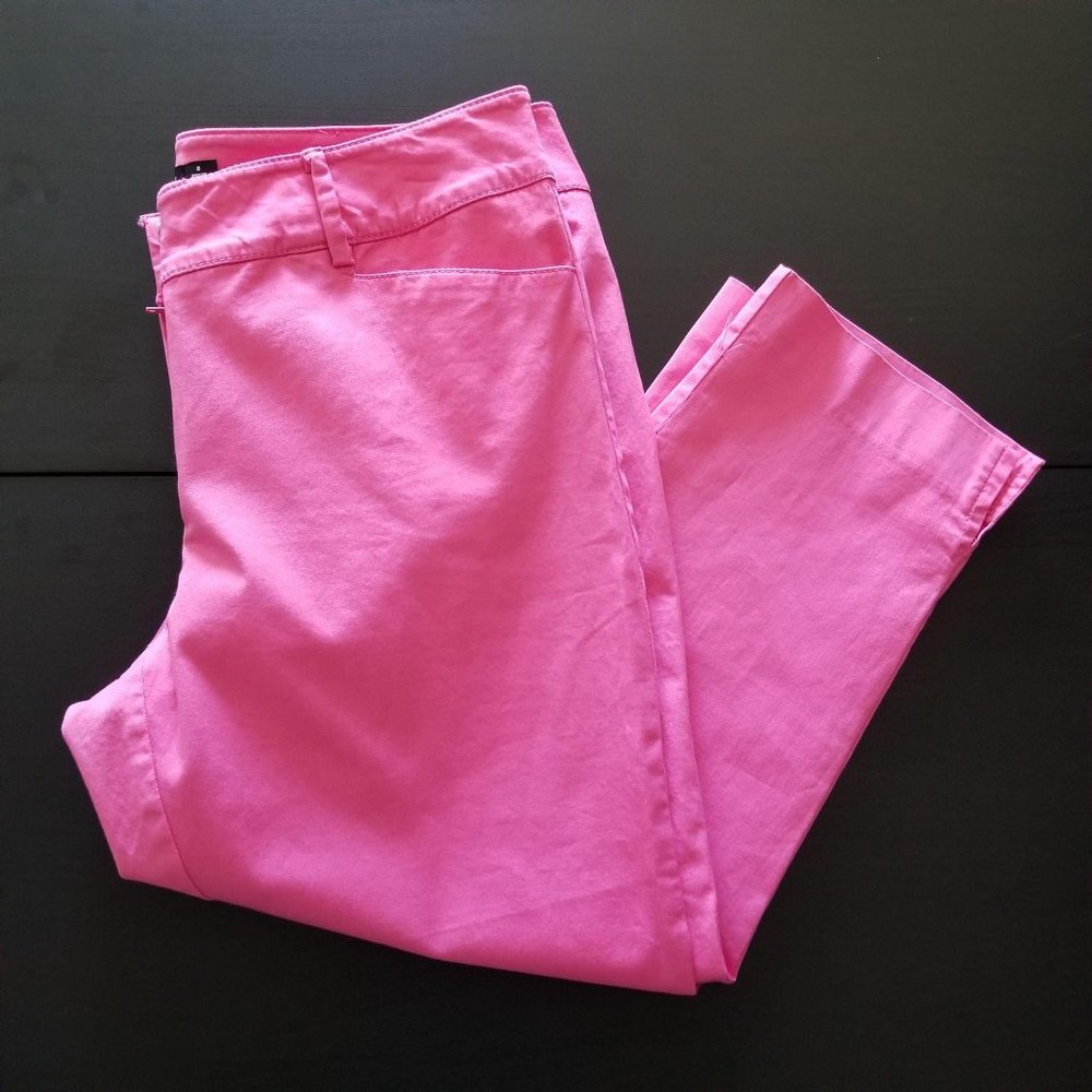 New York & Company Petite Ankle Pant Hot Pink